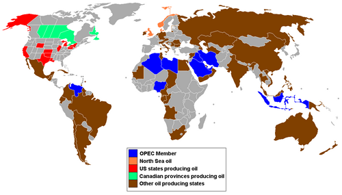 oil producers map
