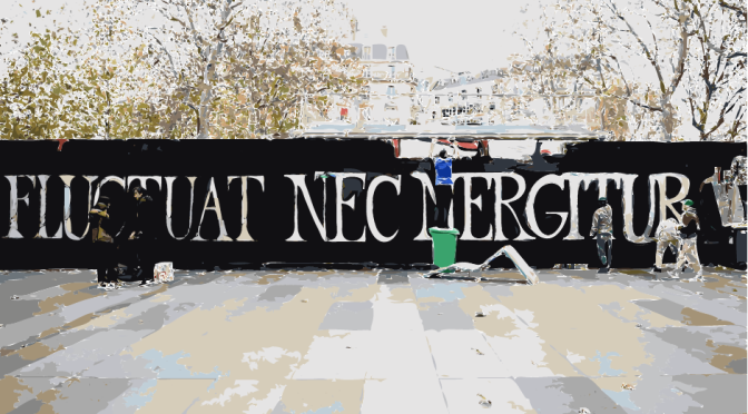 After #ParisAttacks the motto “Fluctuat nec mergitur” becomes a symbol of resitance for Paris